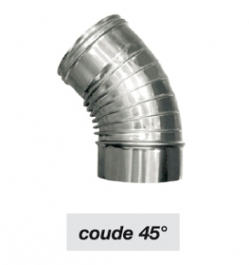 Coude Polyfeu 45° matériel fioul ø153 mm